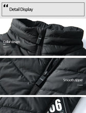 Load image into Gallery viewer, Men USB Infrared 17 Heated Vest Jacket for Winter - Electrically Heated ideal for Sports, Hiking and all outdoor activities. Oversized 5XL