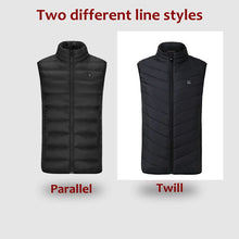 Load image into Gallery viewer, Men USB Infrared 17 Heated Vest Jacket for Winter - Electrically Heated ideal for Sports, Hiking and all outdoor activities. Oversized 5XL