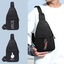 Load image into Gallery viewer, Unisex Fashion Backpack Crossbody Shoulder Bag /  Chest Pack with USB Charging Port