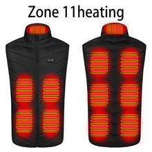 Load image into Gallery viewer, Men USB Infrared 17 Heated Vest Jacket for Winter - Electrically Heated ideal for Sports, Hiking and all outdoor activities. Oversized 5XL