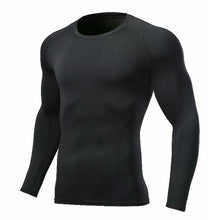 Load image into Gallery viewer, Comprehensive training men's sportswear gym compression suit.  Fitness running jogging sportswear sports training tights riding