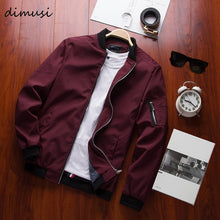 Load image into Gallery viewer, DIMUSI New Men's Bomber Zipper Jacket