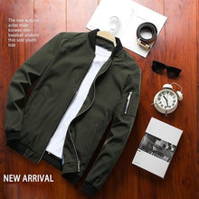 Load image into Gallery viewer, DIMUSI New Men's Bomber Zipper Jacket
