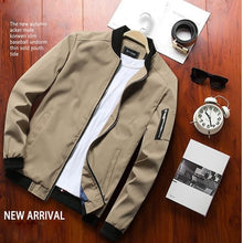 Load image into Gallery viewer, DIMUSI New Men's Bomber Zipper Jacket