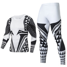 Load image into Gallery viewer, Men's Compression GYM Training Clothes Suit - Workout Superhero Jogging Sportswear Fitness Dry Fit Tracksuit Tights 2pcs / sets
