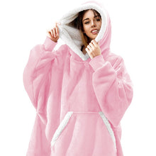 Load image into Gallery viewer, Women’s Oversized Hoodie Sweatshirt Winter Fleece - Giant Wearable Blanket With Sleeves Hoodies Sweat Women Clothes Moletom Feminino