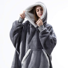 Load image into Gallery viewer, Women’s Oversized Hoodie Sweatshirt Winter Fleece - Giant Wearable Blanket With Sleeves Hoodies Sweat Women Clothes Moletom Feminino