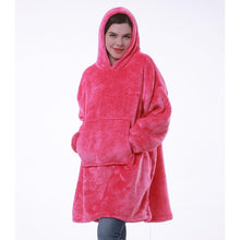 Load image into Gallery viewer, Women’s Oversized Hoodie Sweatshirt Winter Fleece - Giant Wearable Blanket With Sleeves Hoodies Sweat Women Clothes Moletom Feminino
