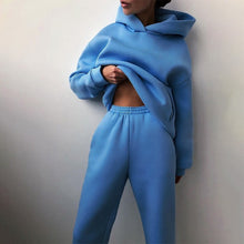 Load image into Gallery viewer, Women's Warm Hoodie Sweatshirts And Long Pant's