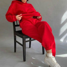 Load image into Gallery viewer, Women's Warm Hoodie Sweatshirts And Long Pant's