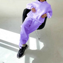Load image into Gallery viewer, Women's Warm Hoodie Sweatshirts And Long Pant's