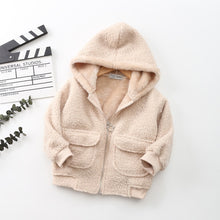 Load image into Gallery viewer, New Winter Childrens jacket Long Sleeve Coral Fleece Hoodie Jacket For Girls Warm