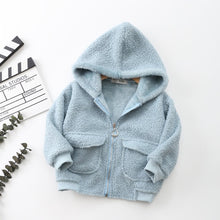 Load image into Gallery viewer, New Winter Childrens jacket Long Sleeve Coral Fleece Hoodie Jacket For Girls Warm