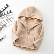 Load image into Gallery viewer, New Winter Childrens jacket Long Sleeve Coral Fleece Hoodie Jacket For Girls Warm