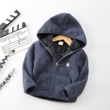 Load image into Gallery viewer, New Winter Childrens jacket Long Sleeve Coral Fleece Hoodie Jacket For Girls Warm