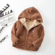 Load image into Gallery viewer, New Winter Childrens jacket Long Sleeve Coral Fleece Hoodie Jacket For Girls Warm