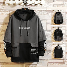 Load image into Gallery viewer, Japan Style Casual O-Neck  Hoodie Sweatshirt Men's Thick Fleece - Streetwear