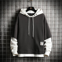 Load image into Gallery viewer, Japan Style Casual O-Neck  Hoodie Sweatshirt Men's Thick Fleece - Streetwear