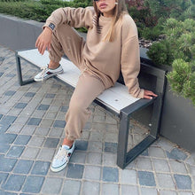 Load image into Gallery viewer, Women's Tracksuit 2021 Oversize Hoodie Long Sleeve+Jogging Pants Suit - Female Letter Sports Suits Female Fitness Sportswear Suit