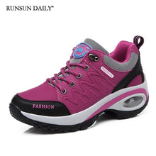 Load image into Gallery viewer, Womens Air Cushion Athletic Walking Sneakers - Breathable Gym Jogging Tennis Shoes