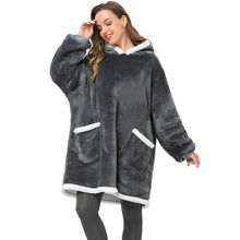 Load image into Gallery viewer, Oversized Hoodies Sweatshirt - Women Winter Hoodie Fleece . Giant TV Blanket With Sleeves Pullover