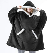 Load image into Gallery viewer, Oversized Hoodies Sweatshirt - Women Winter Hoodie Fleece . Giant TV Blanket With Sleeves Pullover