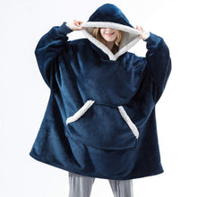 Load image into Gallery viewer, Oversized Hoodies Sweatshirt - Women Winter Hoodie Fleece . Giant TV Blanket With Sleeves Pullover