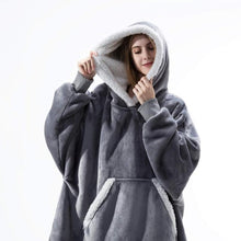 Load image into Gallery viewer, Oversized Hoodies Sweatshirt - Women Winter Hoodie Fleece . Giant TV Blanket With Sleeves Pullover