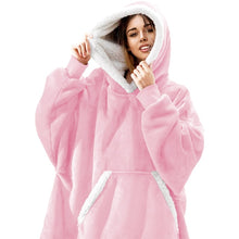 Load image into Gallery viewer, Oversized Hoodies Sweatshirt - Women Winter Hoodie Fleece . Giant TV Blanket With Sleeves Pullover