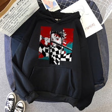 Load image into Gallery viewer, Demon Slayer Anime Tanjiro and Nezuko Hoodie Sweatshirt - Women
