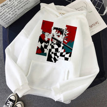 Load image into Gallery viewer, Demon Slayer Anime Tanjiro and Nezuko Hoodie Sweatshirt - Women