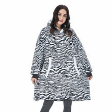 Load image into Gallery viewer, Oversized Hoodies Sweatshirt - Women Winter Hoodie Fleece . Giant TV Blanket With Sleeves Pullover