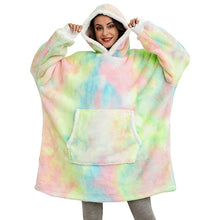 Load image into Gallery viewer, Oversized Hoodies Sweatshirt - Women Winter Hoodie Fleece . Giant TV Blanket With Sleeves Pullover