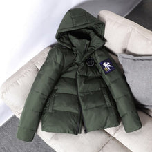 Load image into Gallery viewer, Winter Puffer Jacket - Men's Parka White Duck Down . Thick Warm Hooded Coat