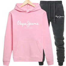 Load image into Gallery viewer, Women's Tracksuit - 2 Piece Set Pullover Hoodie + Pants