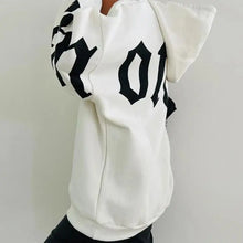 Load image into Gallery viewer, Women&#39;s Clothing Trendy Casual Long Sleeve Hooded Hoodies Fashion Letter Print Y2K Oversize Sweatshirt Female Loose Top Pullover
