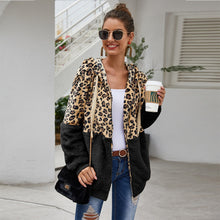 Load image into Gallery viewer, Autumn Winter Leopard Sweatshirt for Women - Long Sleeve Hooded with Casual Zipper
