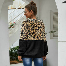 Load image into Gallery viewer, Autumn Winter Leopard Sweatshirt for Women - Long Sleeve Hooded with Casual Zipper
