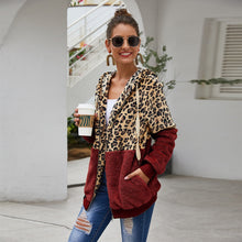 Load image into Gallery viewer, Autumn Winter Leopard Sweatshirt for Women - Long Sleeve Hooded with Casual Zipper
