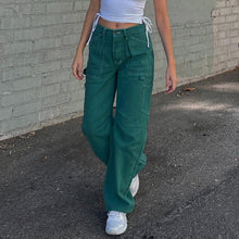 Load image into Gallery viewer, WeiYao Streetwear Joggers Straight Jeans for Women
