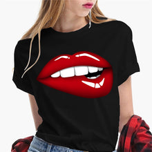 Load image into Gallery viewer, Women&#39;s T-shirt : Sexy Kiss  Lips
