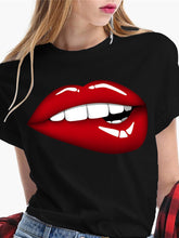 Load image into Gallery viewer, Women&#39;s T-shirt : Sexy Kiss  Lips
