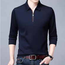 Load image into Gallery viewer, Men&#39;s Polo Shirt - Lapel Long-sleeved
