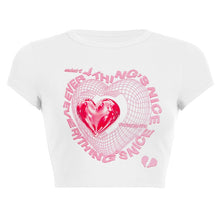 Load image into Gallery viewer, Anime Heart print women&#39;s T-shirt
