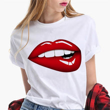 Load image into Gallery viewer, Women&#39;s T-shirt : Sexy Kiss  Lips
