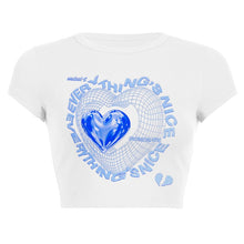 Load image into Gallery viewer, Anime Heart print women&#39;s T-shirt
