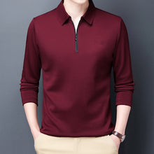 Load image into Gallery viewer, Men&#39;s Polo Shirt - Lapel Long-sleeved
