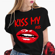 Load image into Gallery viewer, Women&#39;s T-shirt : Sexy Kiss  Lips
