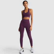 Load image into Gallery viewer, Women&#39;s seamless hyperflex workout set 2 piece
