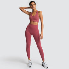 Load image into Gallery viewer, Women&#39;s seamless hyperflex workout set 2 piece
